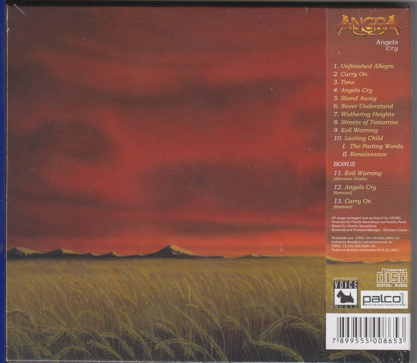 Angra – Angels Cry CD