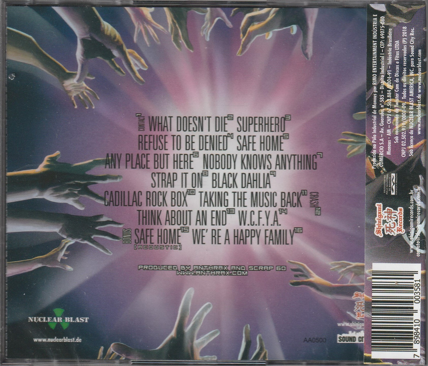 Anthrax – We've Come For You All CD