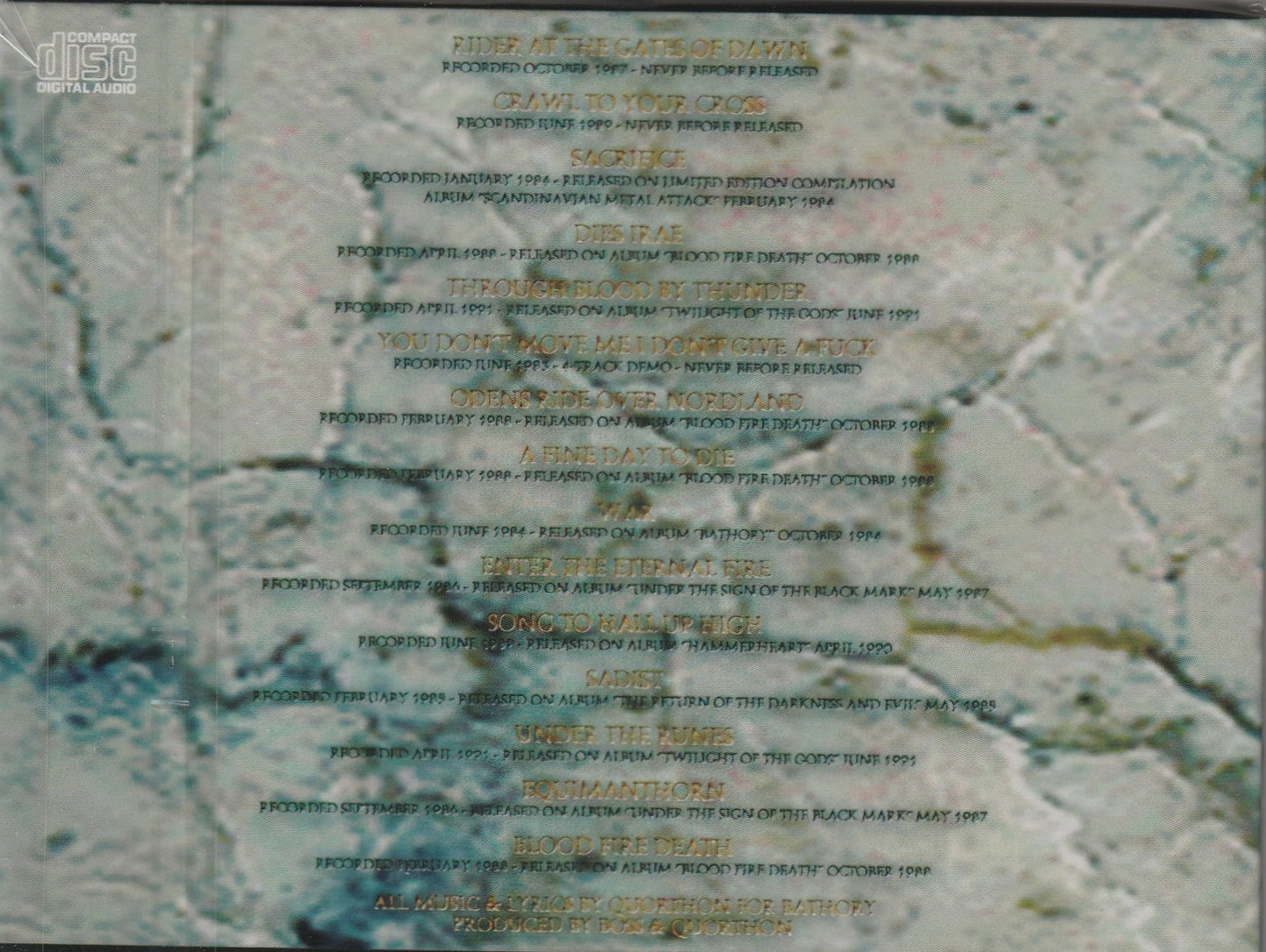 Bathory – Jubileum Volume I CD