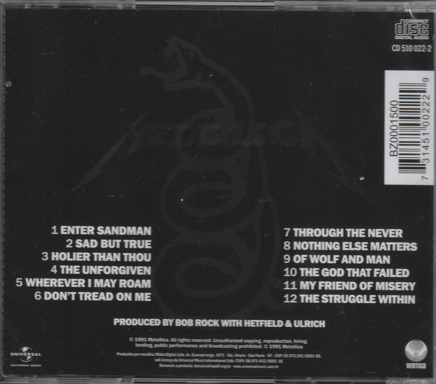 Metallica CD