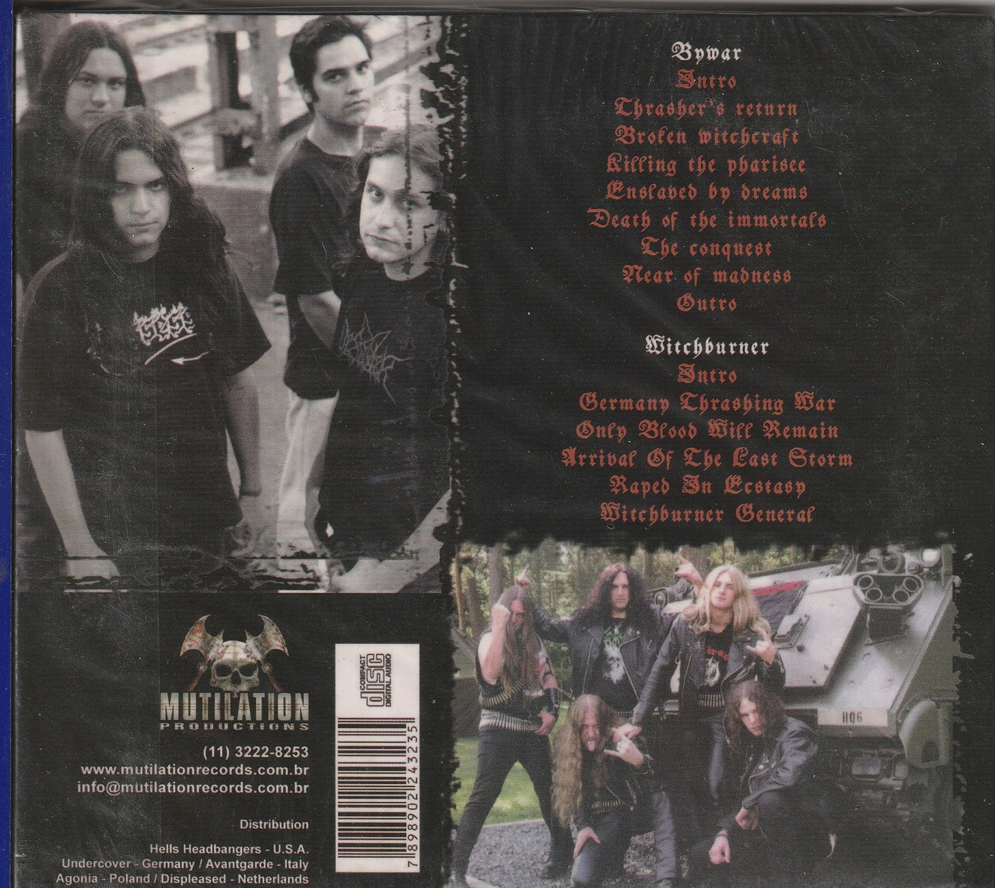 Bywar / Witchburner - Thrashing War CD