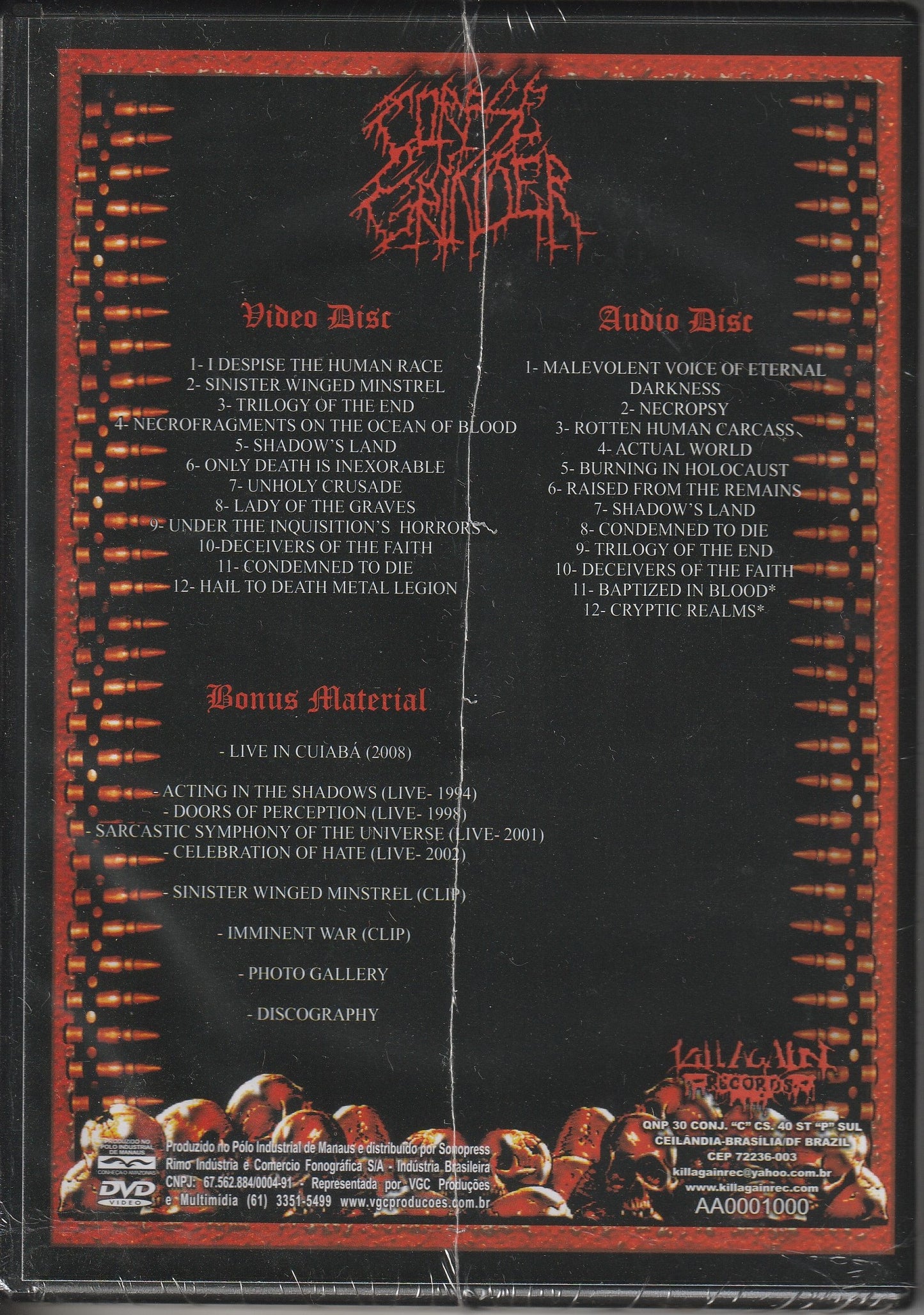 Corpse Grinder – 20 Years Grinding Corpses DVD/CD