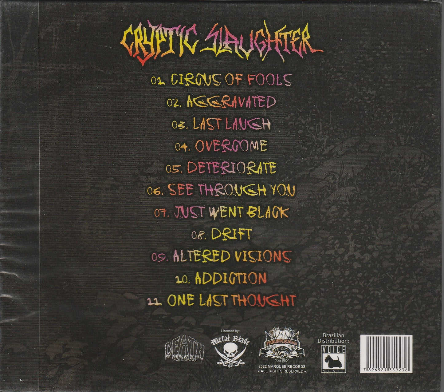 Cryptic Slaughter - Stream Of Consciousness CD
