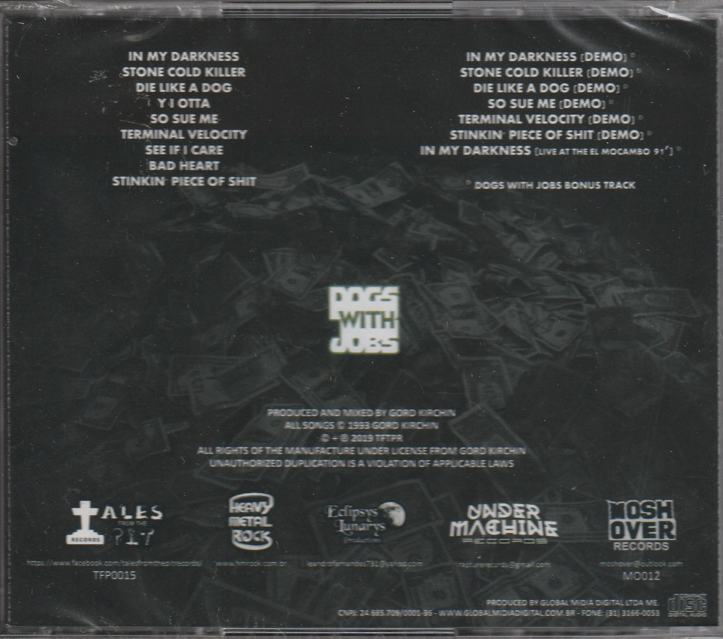 Dogs With Jobs - Payday CD