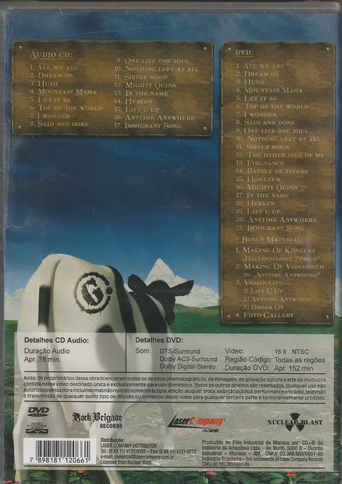 Gotthard – Made In Switzerland - Live In Zürich CD/DVD