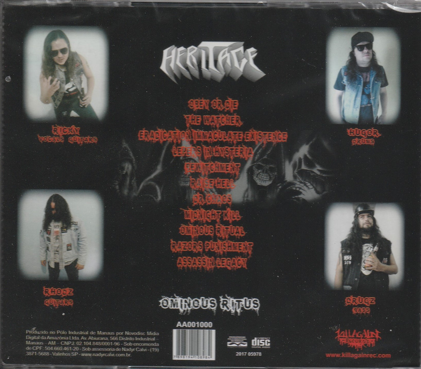 Heritage - Ominous Ritus CD