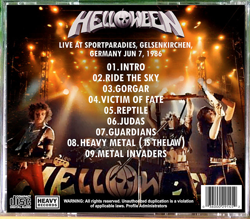 Helloween - Walls Of Sportparadies CD