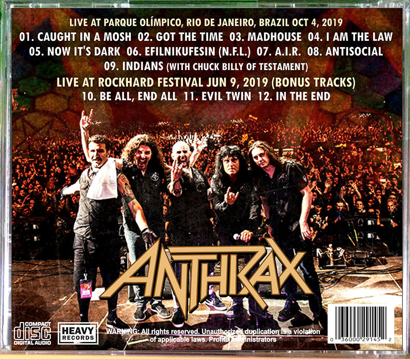 Anthrax - Live Rock in Rio 2019 CD