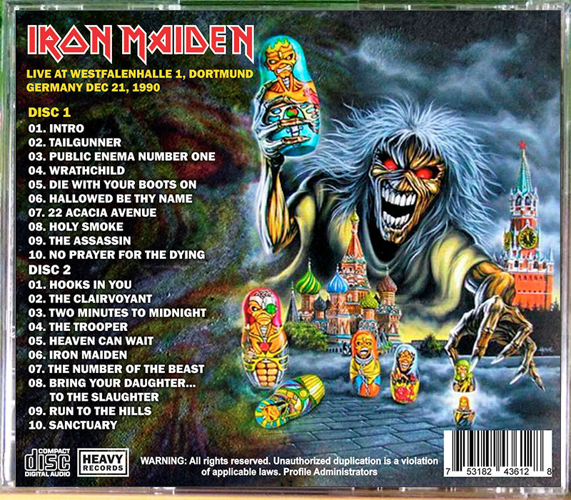 Iron Maiden - No Prayer In Dortmund 2xCD