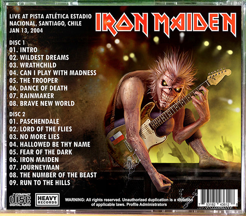 Iron Maiden - Journeyman In Chile 2xCD