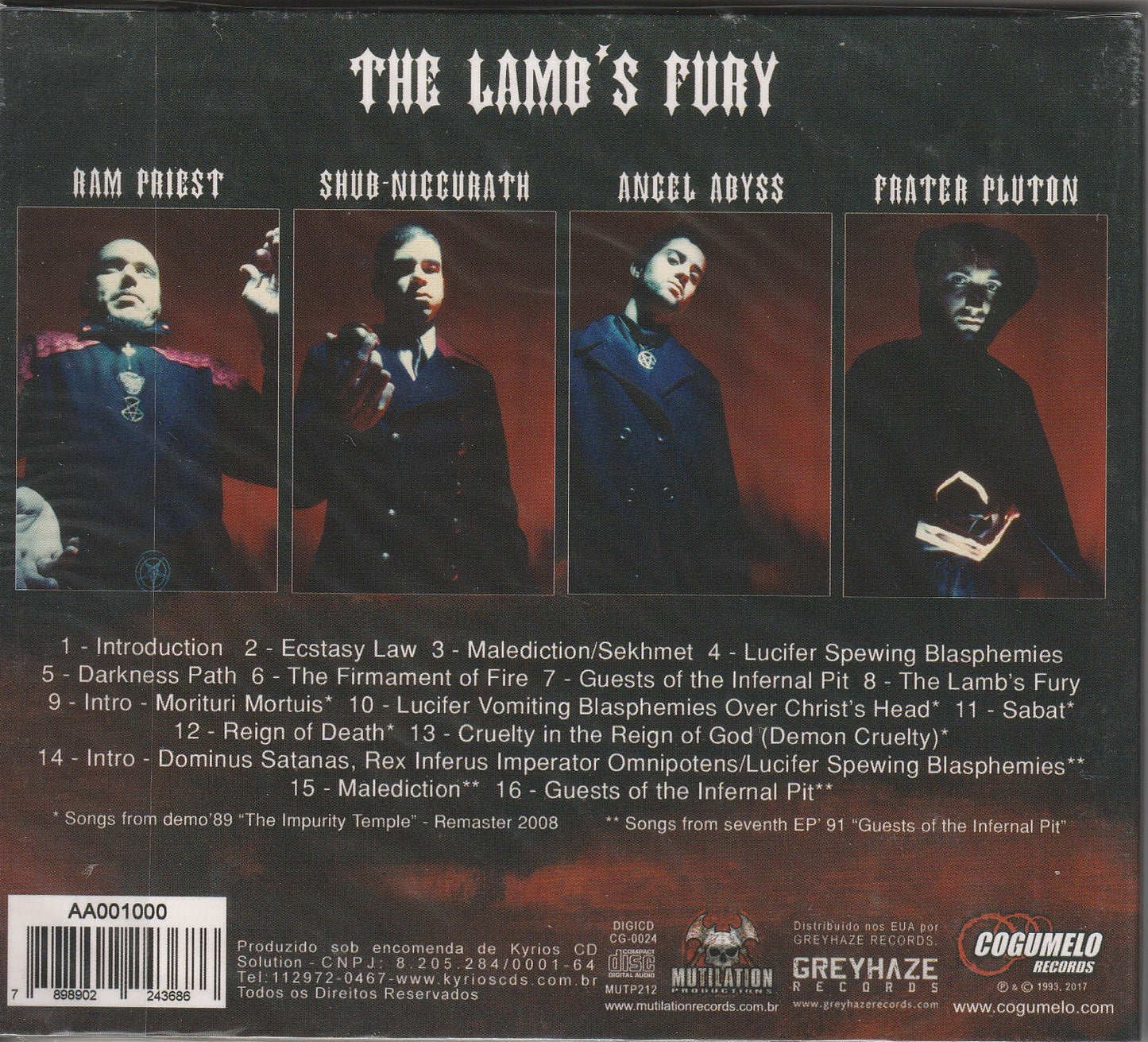 Impurity – The Lamb’s Fury CD