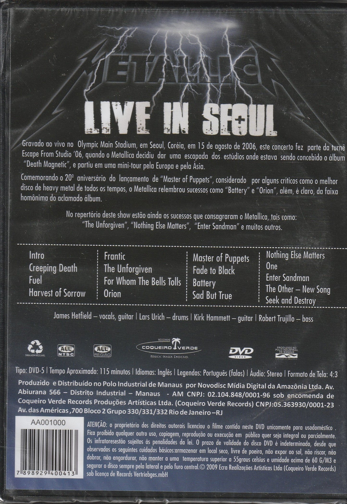 Metallica – Live In Seoul DVD