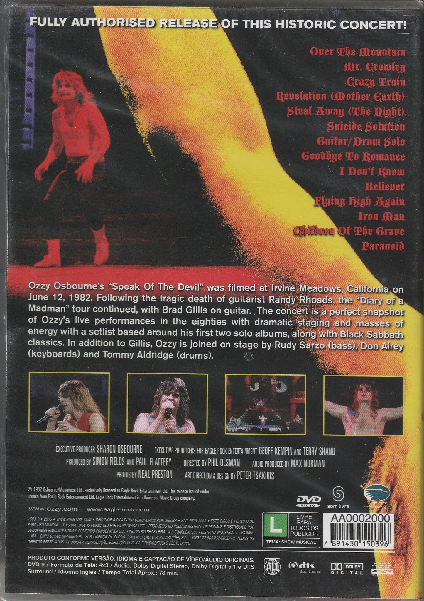 Ozzy Osbourne – Speak Of The Devil (Live From Irvine Meadows '82) DVD