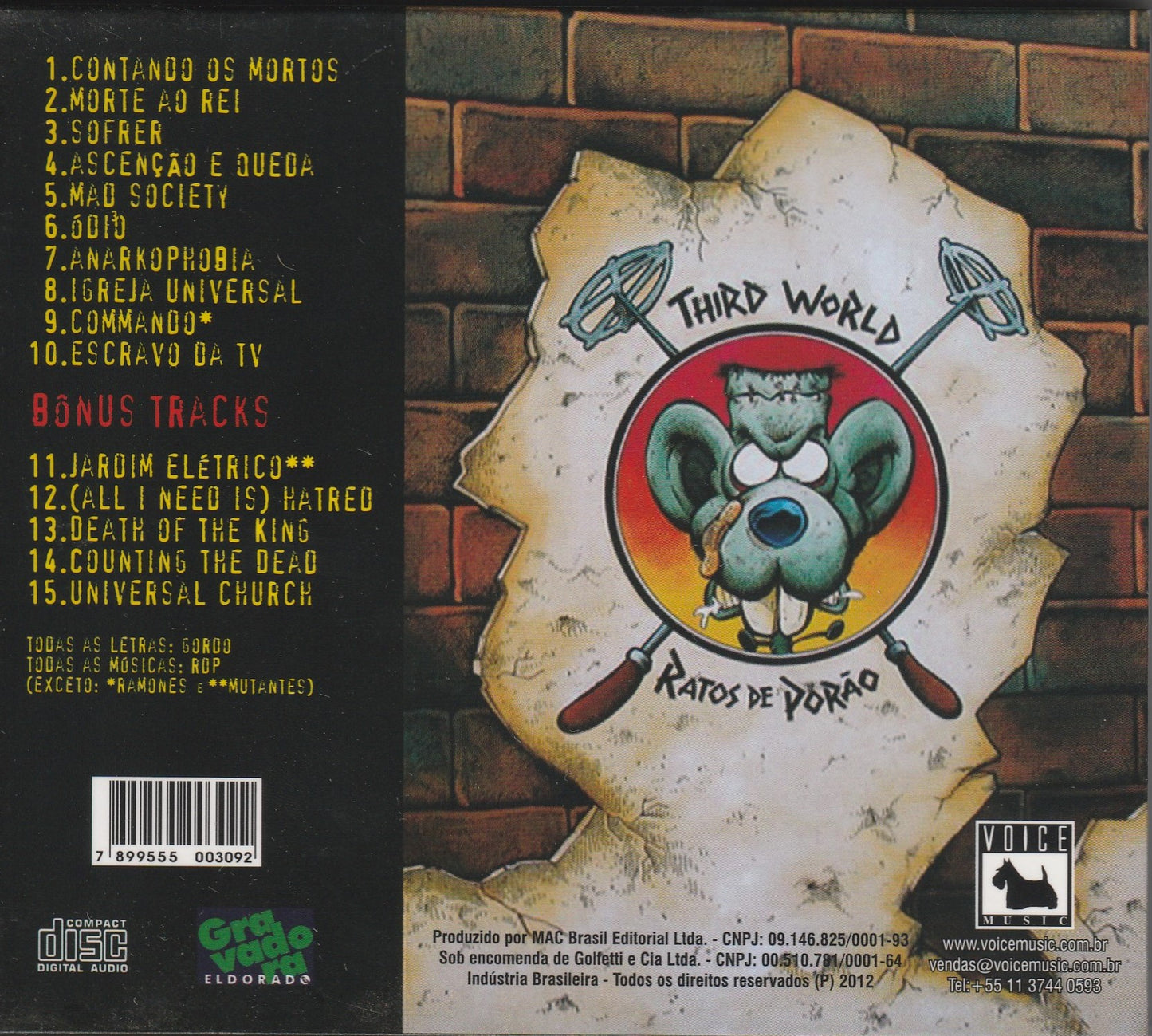 Ratos De Porão – Anarkophobia CD