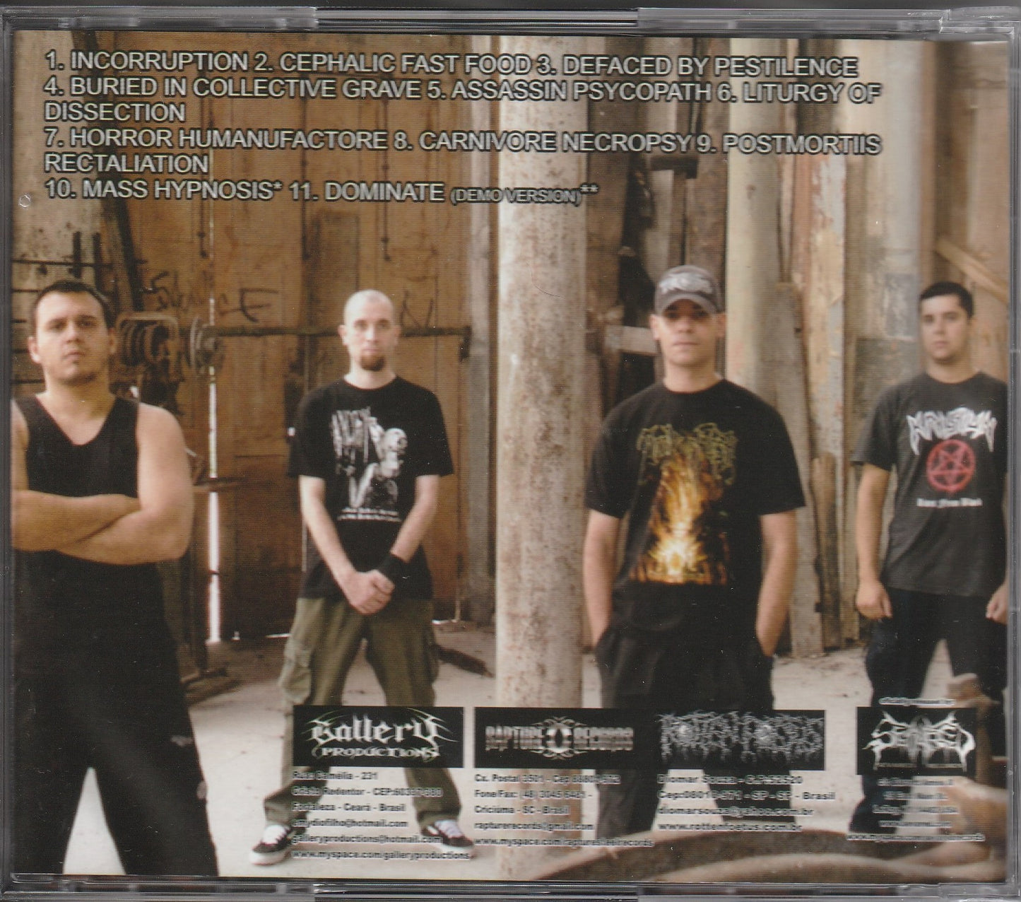 Vomepotro - Liturgy Of Dissection CD