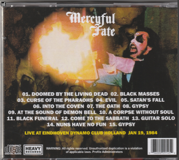 Mercyful Fate - Demon Eyes CD