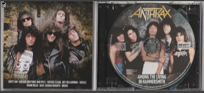 Anthrax - Among The Living In Hammersmith CD