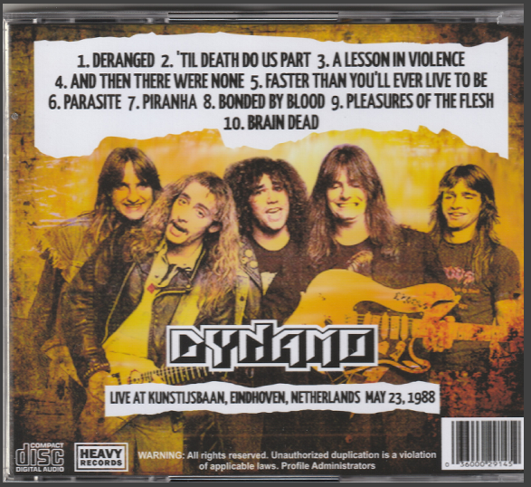 Exodus - Dynamo Open Air 1988 CD