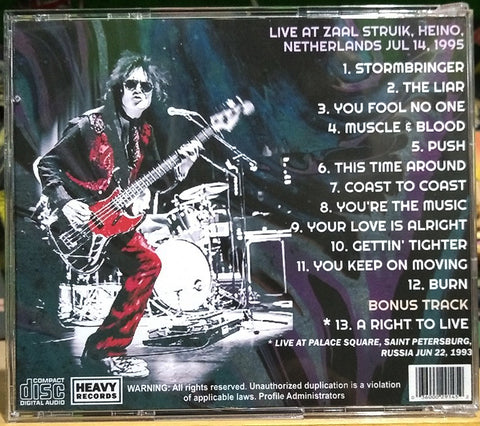 Glenn Hughes - Live This Time In Holland 1995 CD