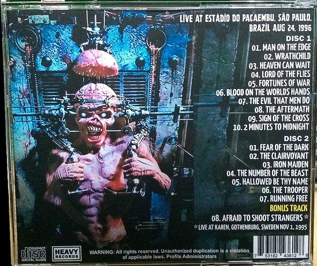 Iron Maiden - Monsters Of Rock 1996 Sao Paulo 2xCD