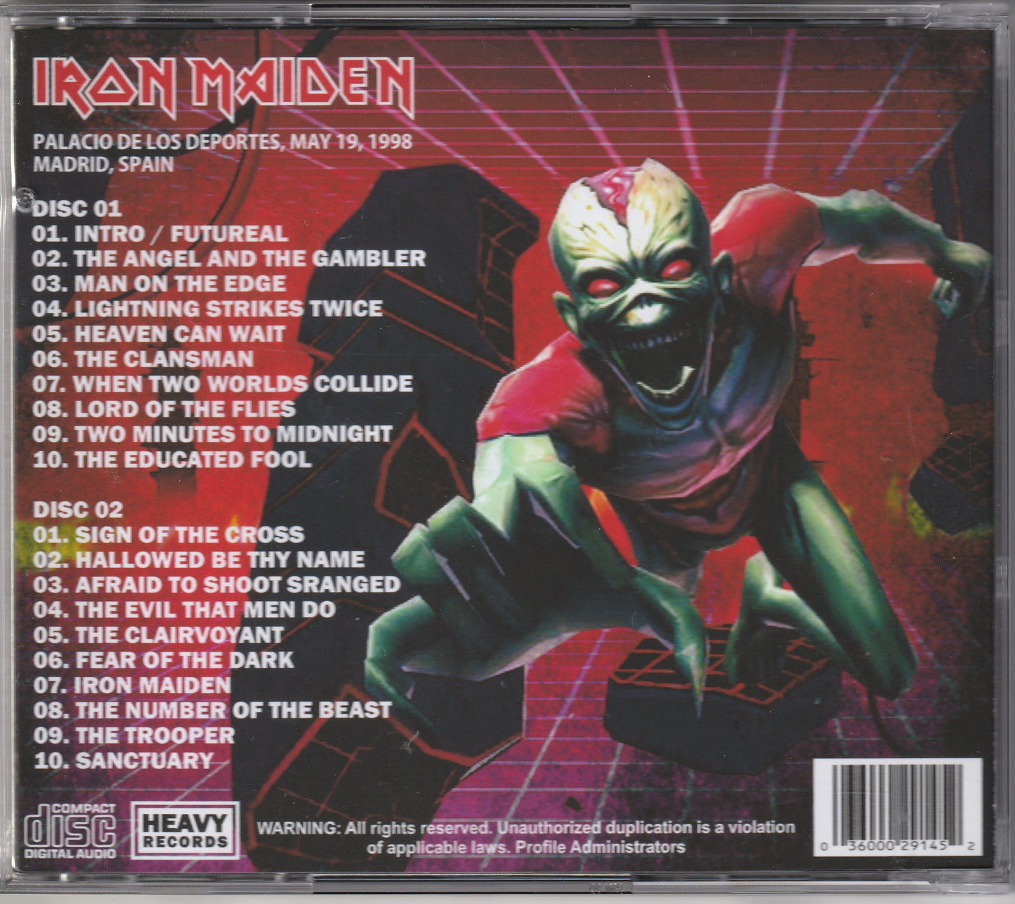 Iron Maiden - Futureal In Madrid 2xCD