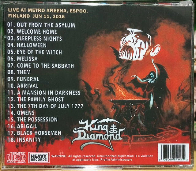 King Diamond - Abigail In Concert 2016 CD