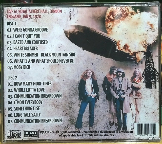 Led Zeppelin - Royal Albert Hall 1970 2xCD