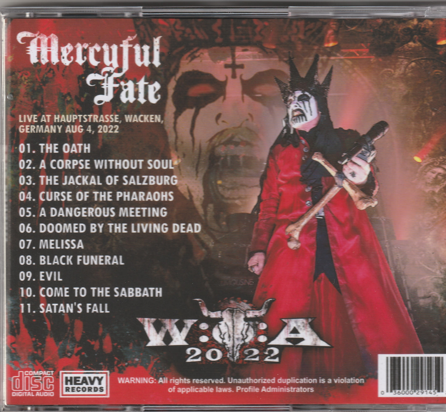 Mercyful Fate - WOA 2022 - CD