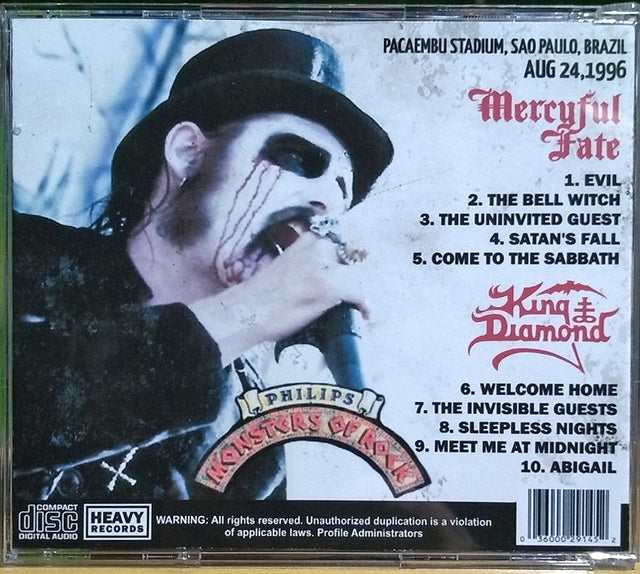 Mercyful Fate/King Diamond - Monsters Of Rock Sao Paulo 1996 CD