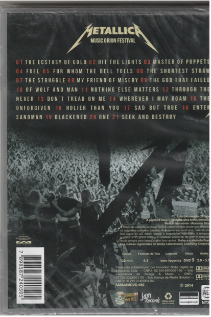 Metallica - Music Orion Festival DVD