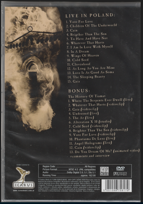 Tiamat - The Church Of Tiamat DVD