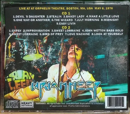 Uriah Heep - High Mighty And Live In Boston 1976 2xCD