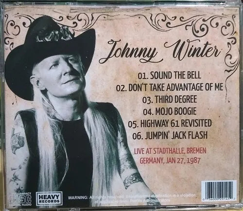 Johnny Winter - Live In Bremen 1987 CD