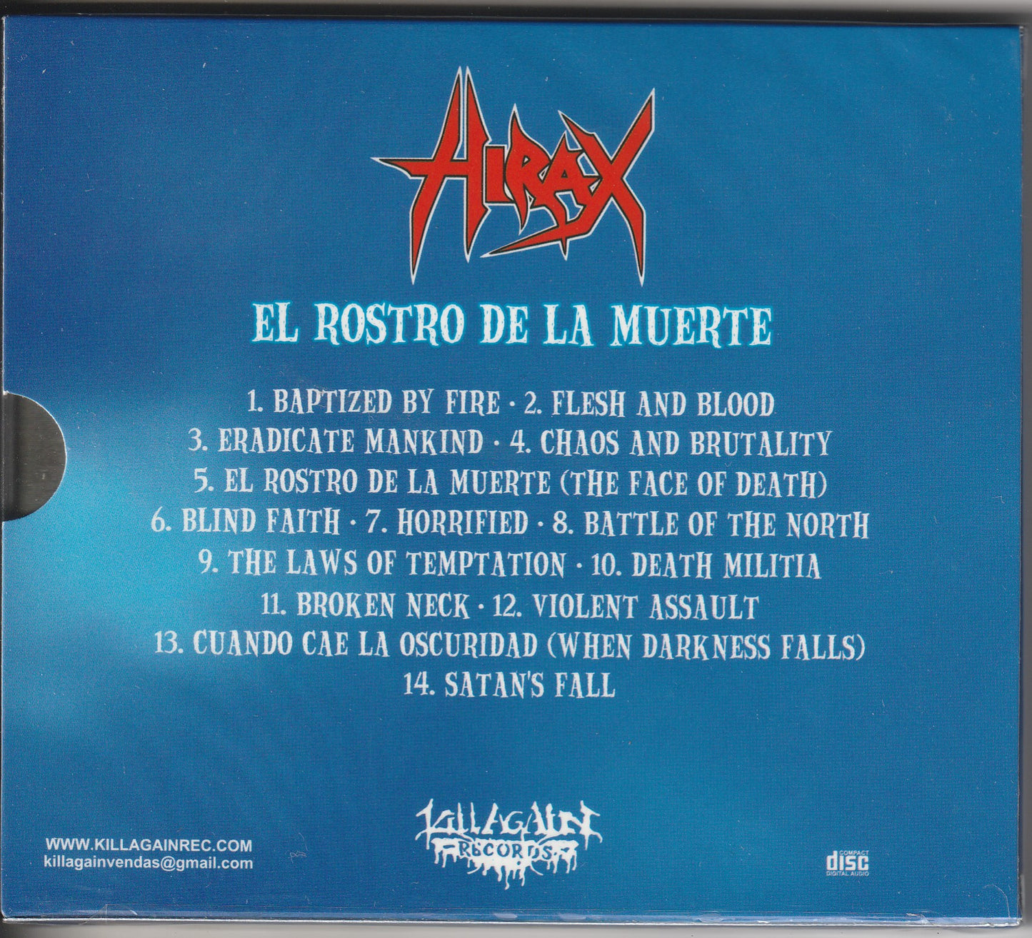 Hirax - El Rostro De La Muerte CD