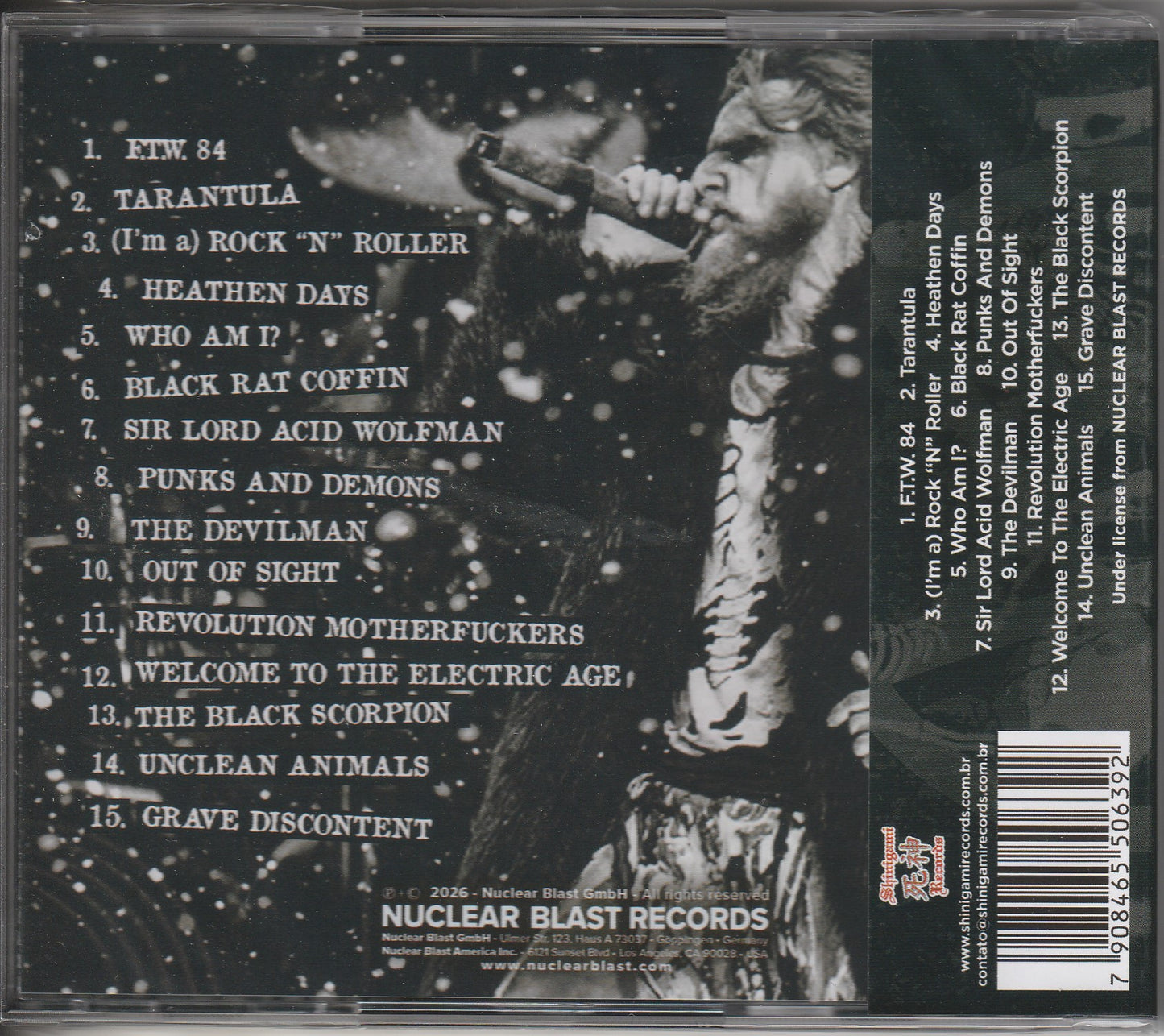 Rob Zombie ‎– The Great Satan CD