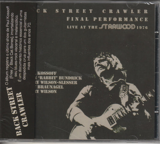 Back Street Crawley - Starwood Club 1976 CD (Kossof)