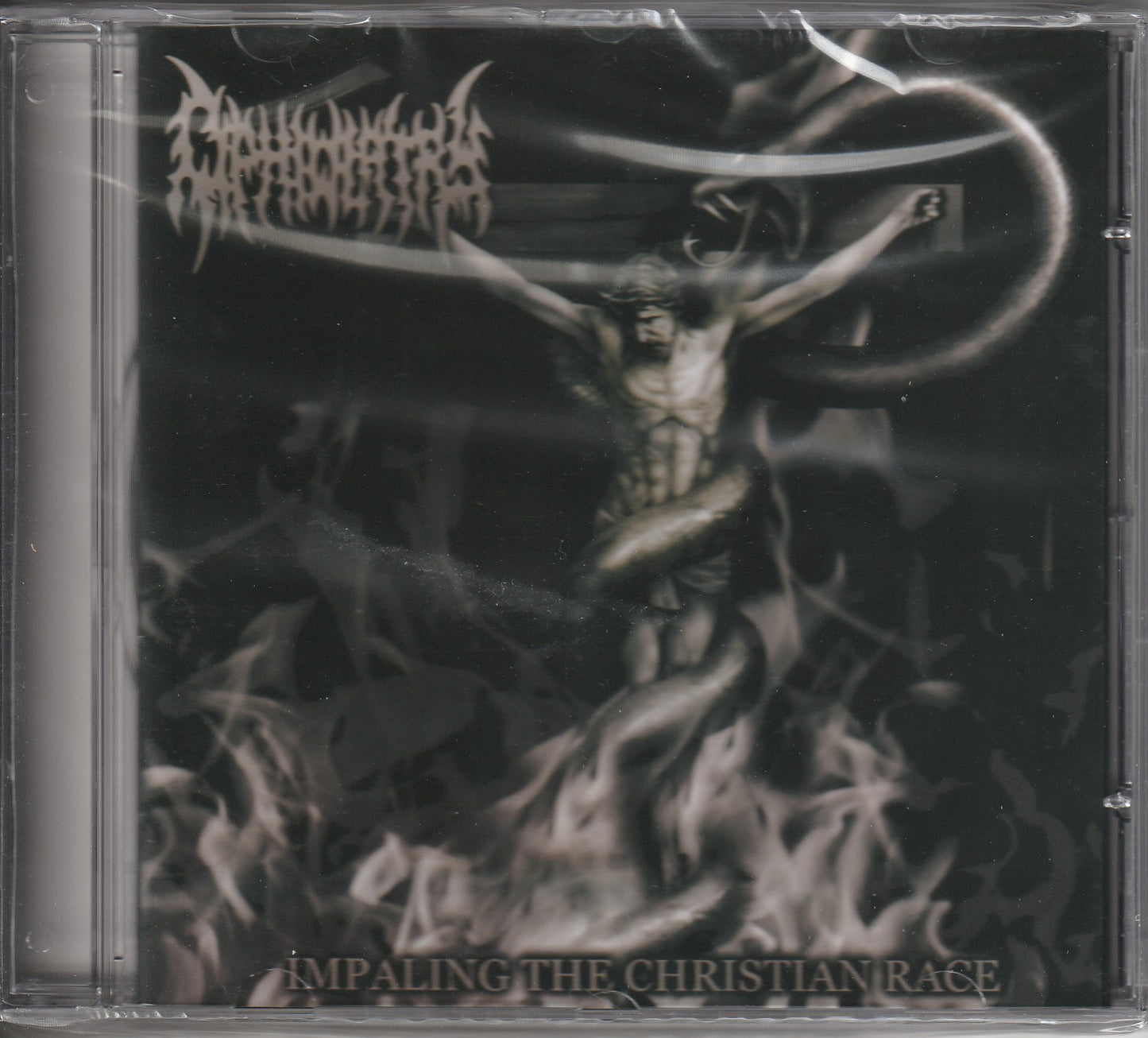 Ophiolatry / Abhorrence ‎- Impaling The Christian Race CD