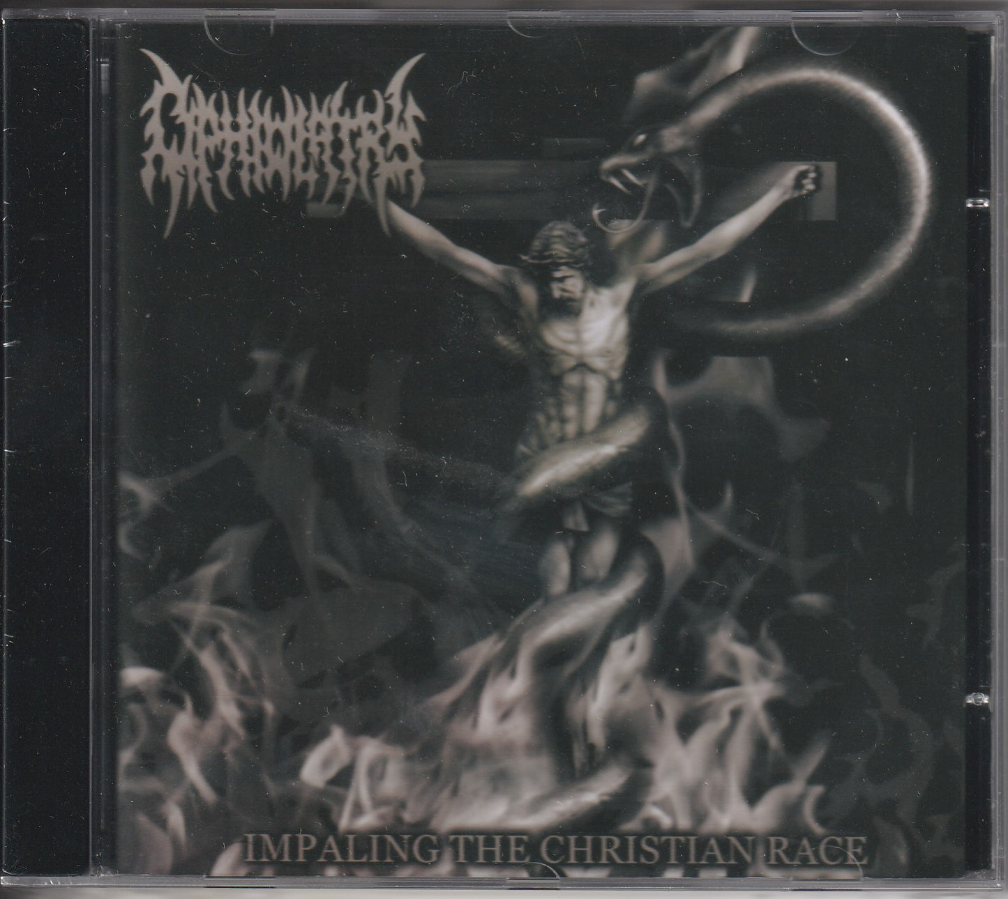 Ophiolatry / Abhorrence ‎- Impaling The Christian Race CD