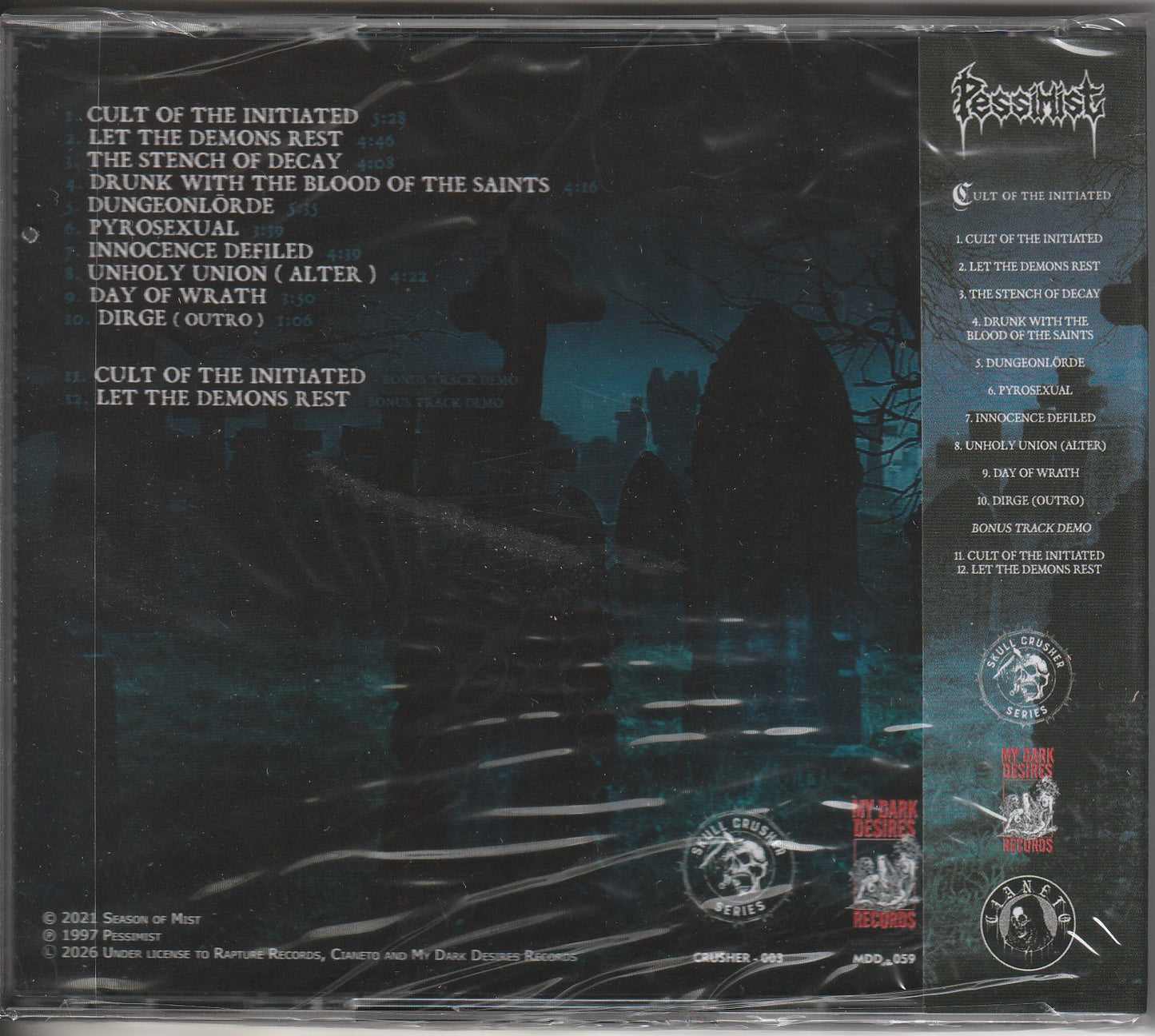 Pessimist - Cult Of The Initiated CD