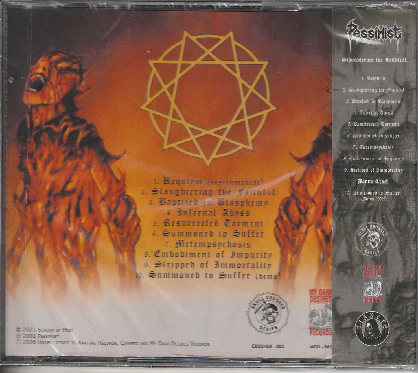 Pessimist - Slaughtering The Faithful CD