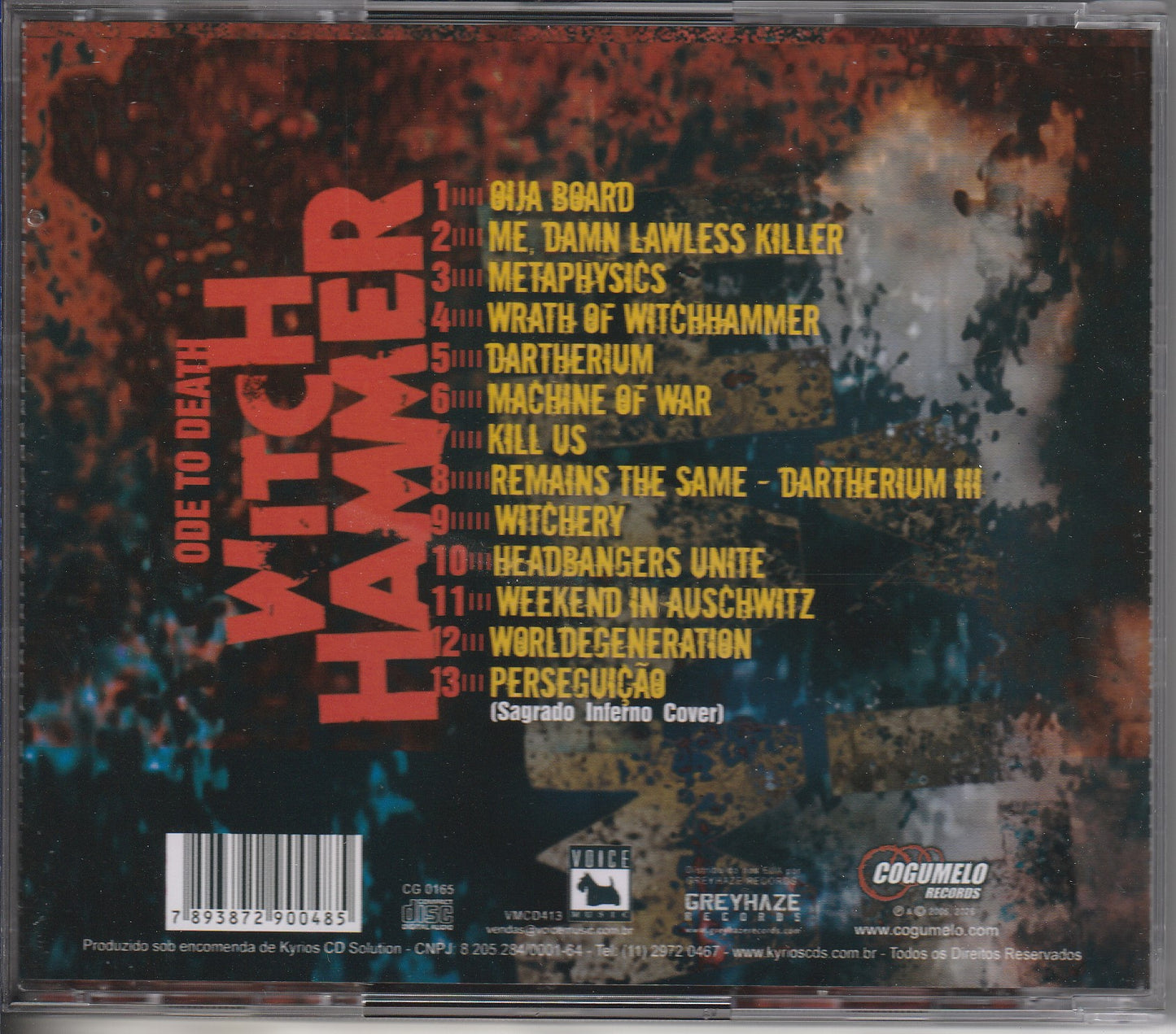 Witchhammer - Ode To Death CD