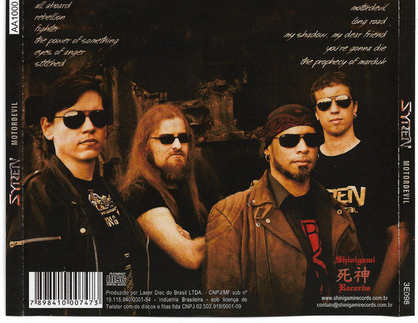 Syren  - Motordevil - CD