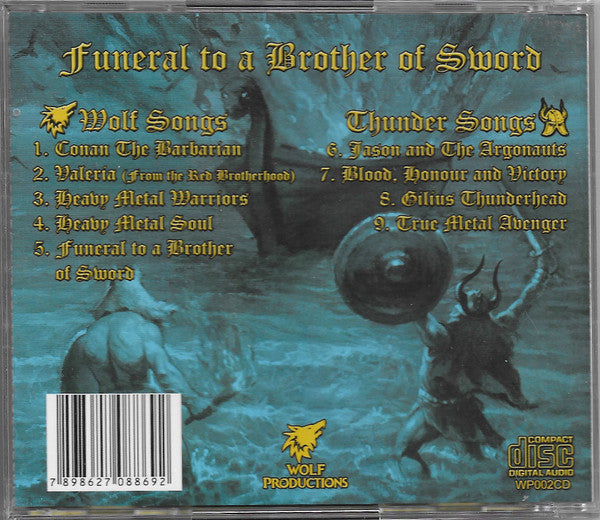 Grey Wolf  / Thunderlord - Funeral To A Brother Of Sword - CD