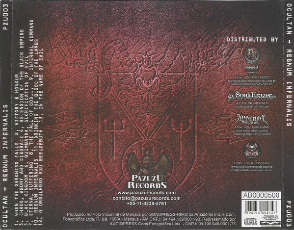 Ocultan - Regnum Infernalis - CD