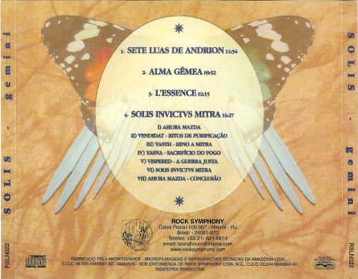 Solis  - Gemini - CD