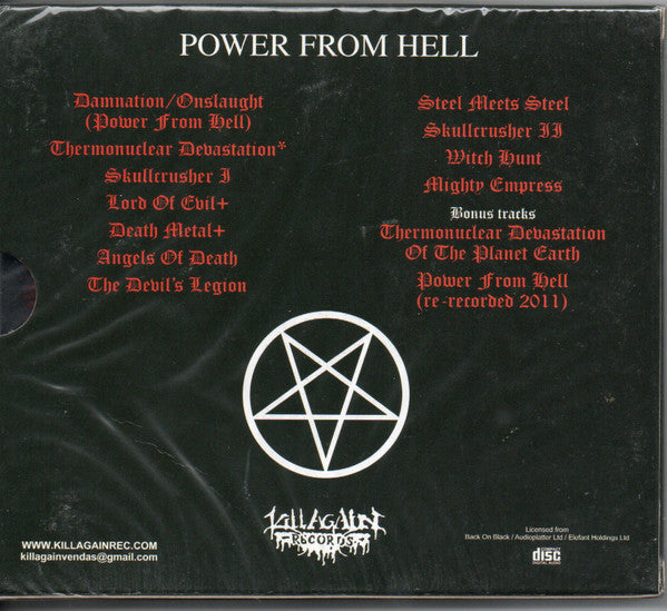 Onslaught  - Power From Hell - CD