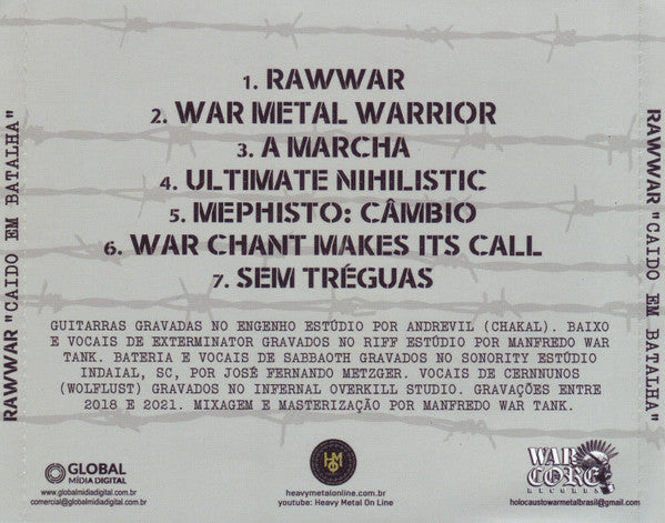 RawWar  - Caído Em Batalha - CD