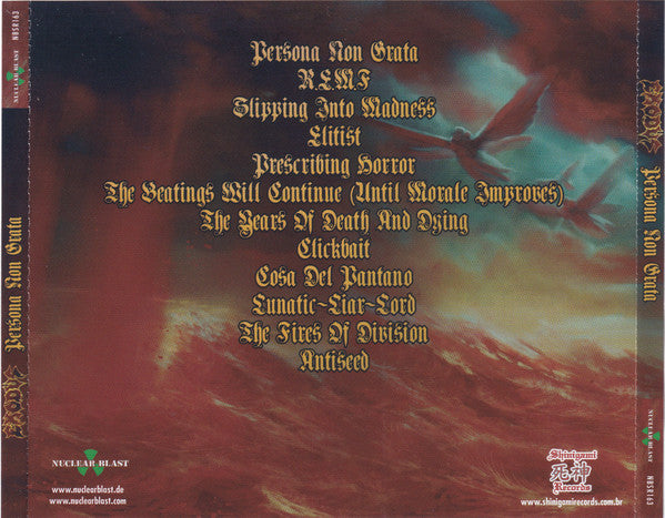 Exodus  - Persona Non Grata - CD