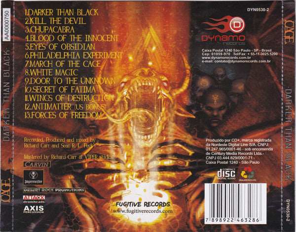 Cage  - Darker Than Black - CD