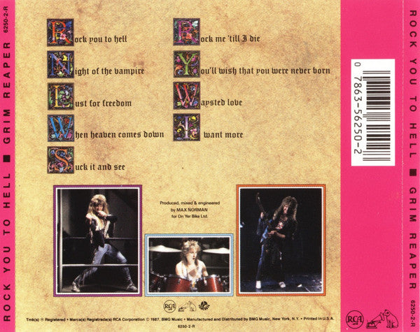 Grim Reaper  - Rock You To Hell - CD